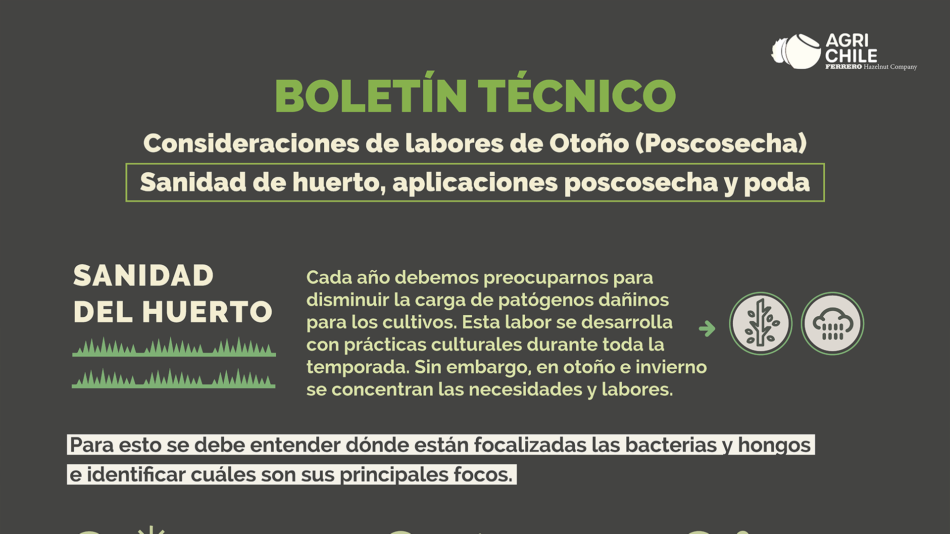 Boletín técnico: consideraciones de labores de otoño