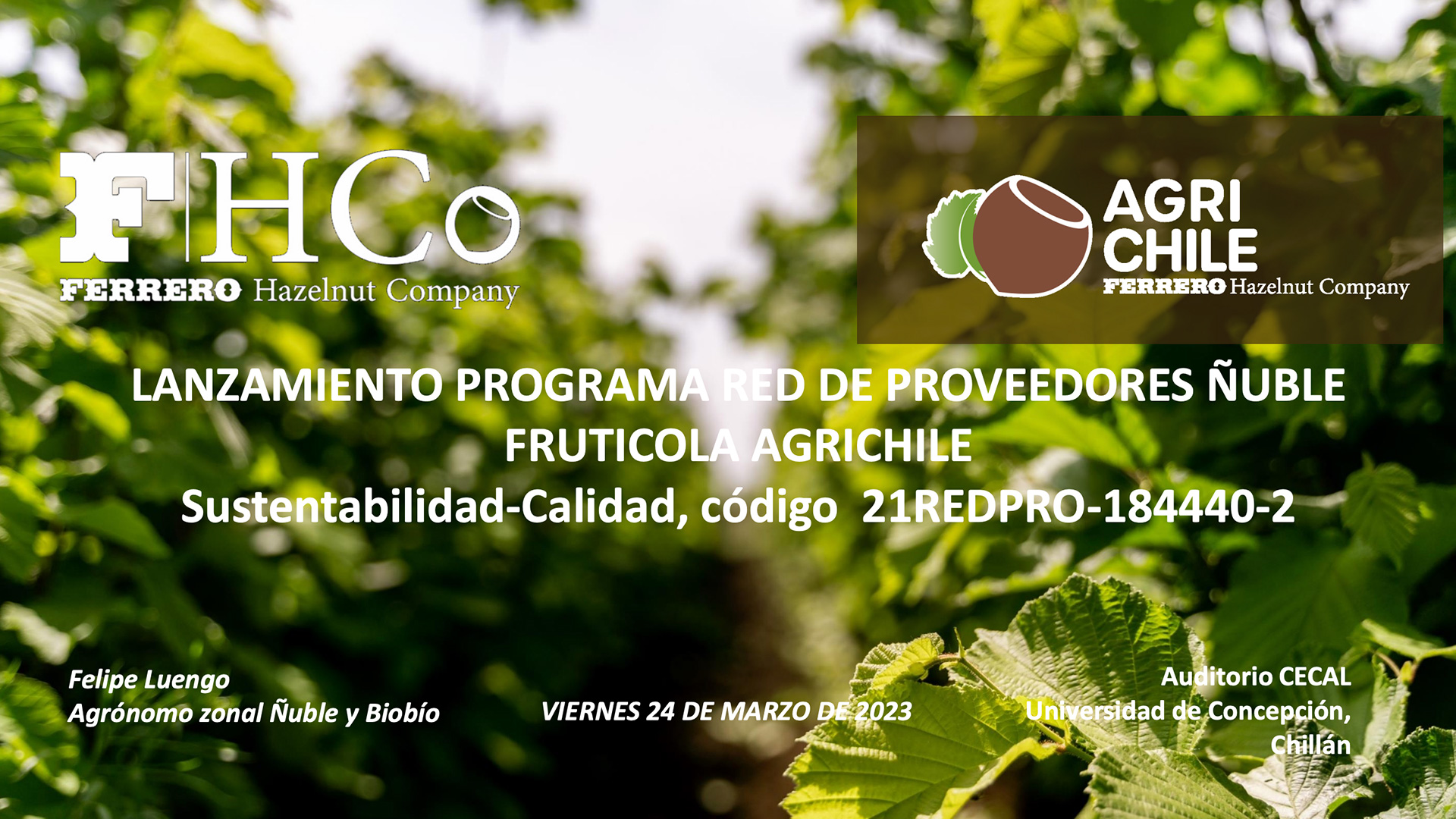 AgriChile y Corfo lanzan la edición 2023 del Programa de Desarrollo de Proveedores en la región del Ñuble