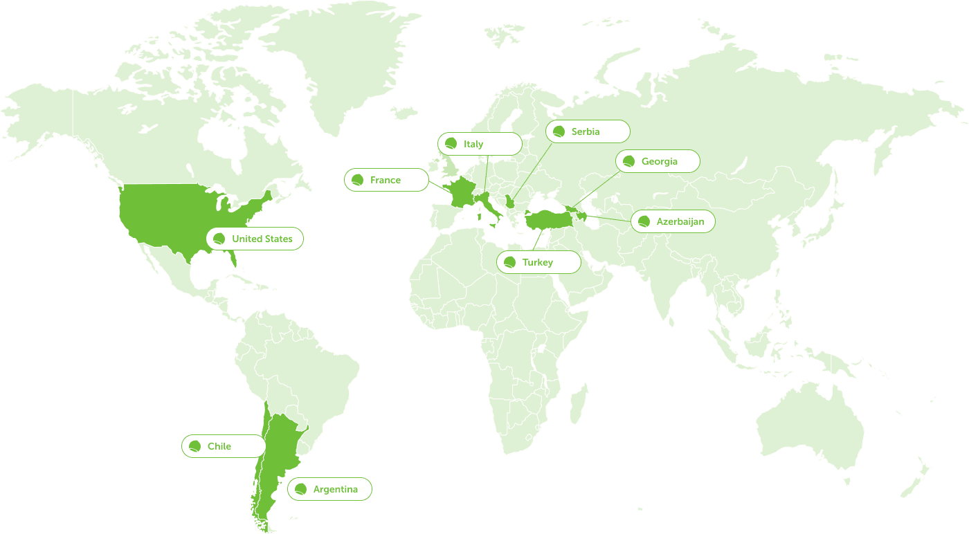 SOURCING COUNTRIES dekstop map