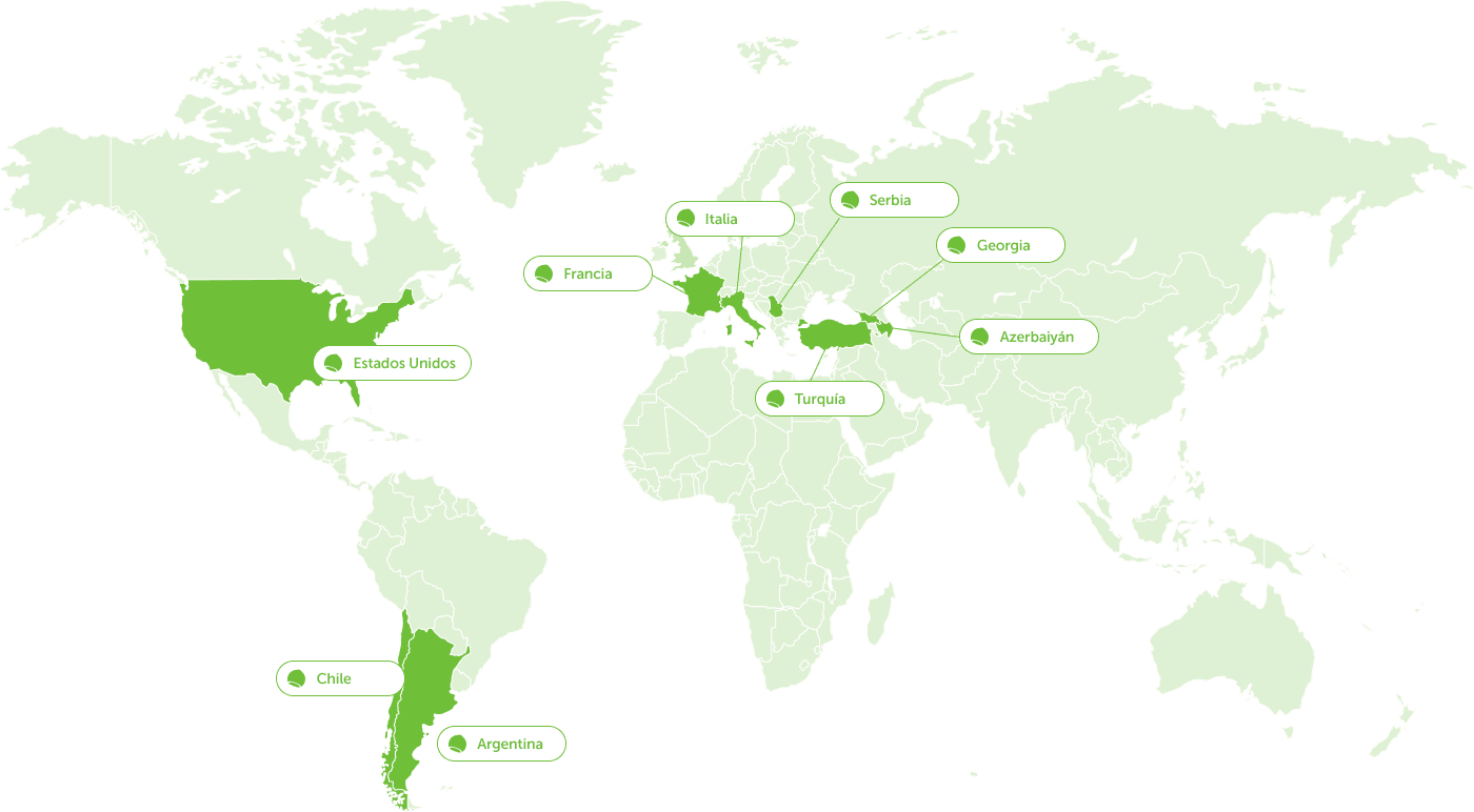 PAISES DE ABASTECIMIENTO dekstop map